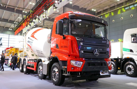 Concrete Transport Truck 8×4 Sany Mixer 8 Cubic Hino Engine 307hp 12-Speed Transmission