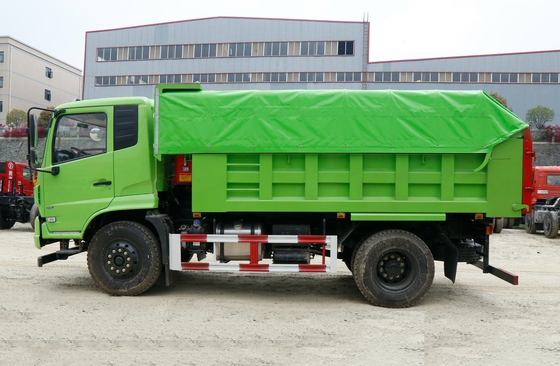 Used Small Tipper Trucks 4*2 Dongfeng Dump Truck Tianjin Single Cab Loading 10 Tons