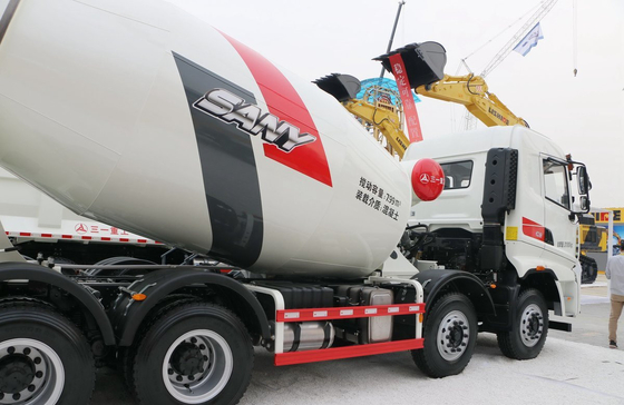 Concrete Trucks For Sale Sany Mixer Truck 8m³ Tanker Capacity 313hp Engine Fast Transmission