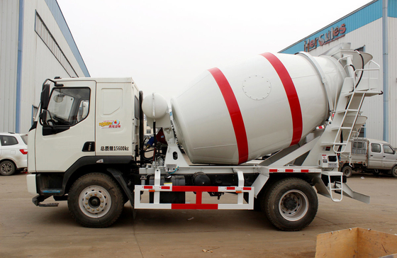 Mixer Truck Concrete Liuqi 4×2 With 6 Tires Small Cement Mixer 4 Cubic Tanker Capacity 160hp