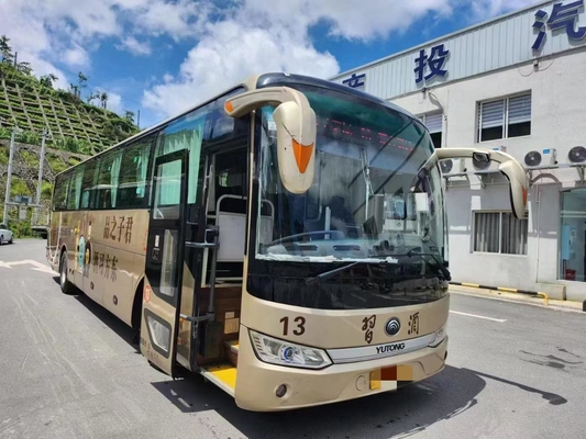 Second Hand Tourist Bus 52 Seats 2020 Year Yutong Shuttle Bus ZK6125 Champagne Color