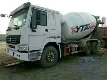 HOWO Brand Used Concrete Mixer Truck 340hp Rated Power For Construction