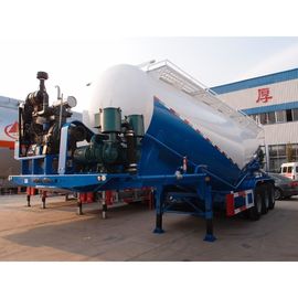 3 Axles Second Hand Semi Trailers 40000L Tanker Capacity For Oil Transportation