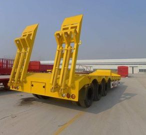 50T Loading Capacity Second Hand Semi Trailers With Carbon Steel Flat Bed