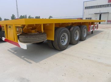 50T Loading Capacity Second Hand Semi Trailers With Carbon Steel Flat Bed