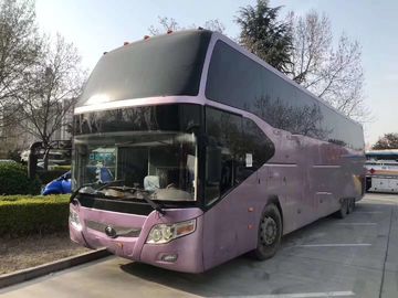 Yutong Second Hand Buses And Coaches Diesel 63 Seats 2013 Year LHD Purple