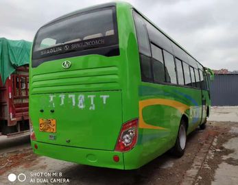 Left Side Drive Green Second Hand Tourist Bus 35 Seat Diesel Euro IV 8045mm Length