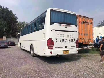 Yutong 6122 Series 55 Seats Second Hand Coach Bus Diesel LHD 2017 Year White Color Luxury Seats With Automatic Door