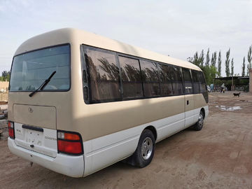 Second Hand Mini Coaster Bus Toyota 1hz 6 Cylinder Engine With 23 Seats