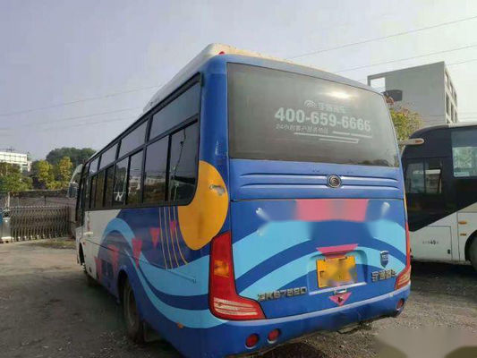 ISO Yutong ZK6752D 29 Seats LHD Used Passenger Bus Steel Chassis Single Doors