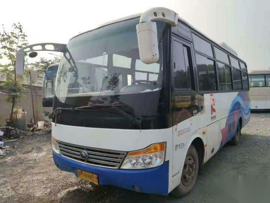 ISO Yutong ZK6752D 29 Seats LHD Used Passenger Bus Steel Chassis Single Doors