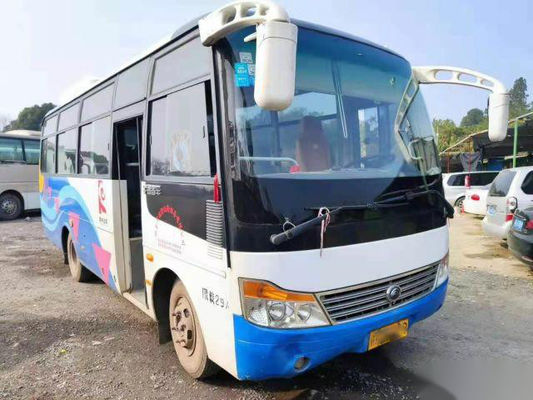 ISO Yutong ZK6752D 29 Seats LHD Used Passenger Bus Steel Chassis Single Doors