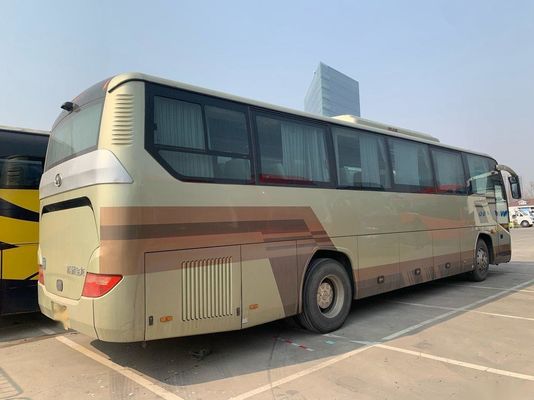 LHD Rear Engine Higer Brand Model KLQ6115 Passenger Bus Steel Chassis Used Coach Bus 53 Seats