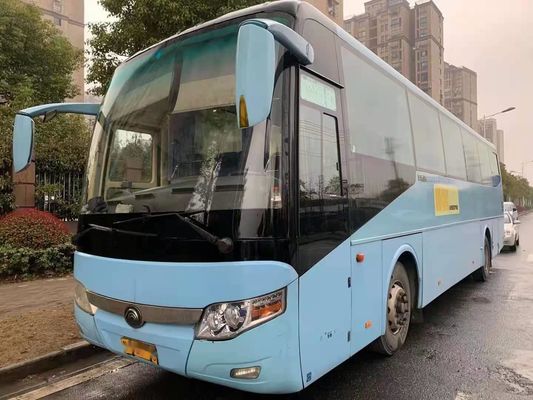 Used Coach Bus Yutong Brand ZK6117 65 Seats Yuchai Rear Engine 120km/H Single Door Used Passenger Buses Left Steering