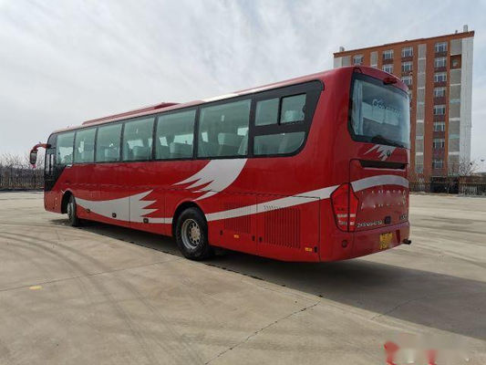 ZK6122 Used Coach Bus Yutong Brand 55 Seats 2017 Low Kilometer Rear Engine Steel Chassis VIP Seats