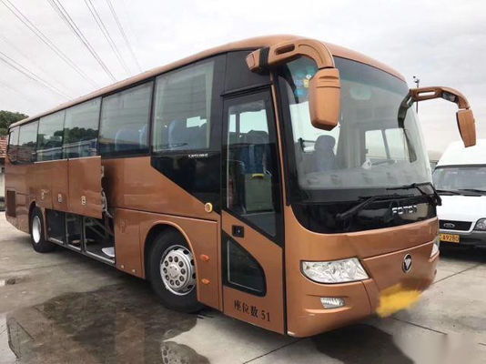 BJ6113 Used Coach Bus FOTON Brand 51 Seats Single Door Low Kilometer Euro IV Left Hand Drive