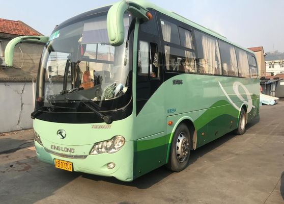 Used Tour Bus Kinglong XMQ6900 39 Seats Left Steering Single Door Steel Chassis Low Kilometer Used Passenger Bus