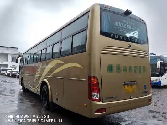 Diesel Front Engine Used Yutong Bus ZK6112D 52 Seats Yellow Left Hand Drive Model