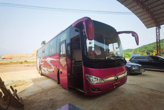 Used Tour Bus Yutong Brand ZK6116 48 Seats Double Doors Passenger Bus Airbag Chassis Nude Packing Left Steering