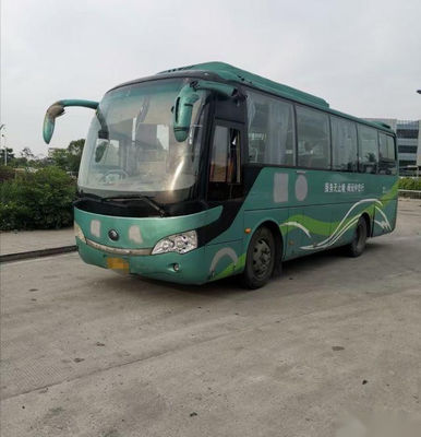 Used Tour Bus Yutong ZK6858 34 Seats Steel Chassis Air Suspension Yuchai 162kw