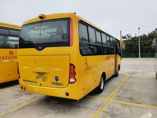 Used Yutong Bus 29 Seats Tour Bus Steel Chassis Front Engine Euro III Left Steering