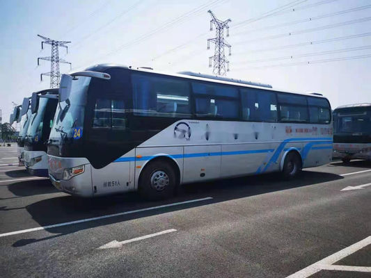 Used Yutong Bus 51 Seats ZK6110 Airbag Chassis Left Steering Tour Bus Low Kilometer Yuchai Rear Engine