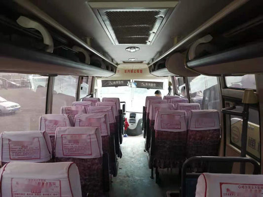 Used Kinglong Bus XMQ6900 Double Doors 39seats Low Kilometer Left Steering Steel Chassis