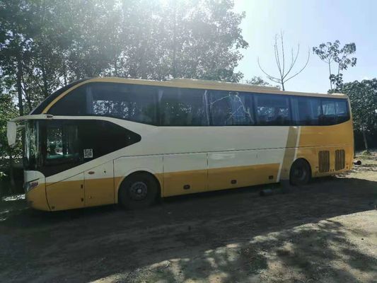 Used Yutong Tour Bus ZK6127 61 Seats 2+3 Layout Rear Engine Left Steering EuroIII Low Kilometer