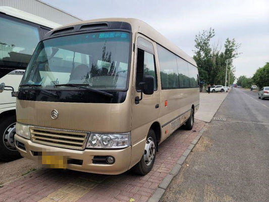 2015 Year 22 Seats Used Golden Dragon Coaster Bus , Used Mini Bus Coaster Bus 86kw With Luxury Seats