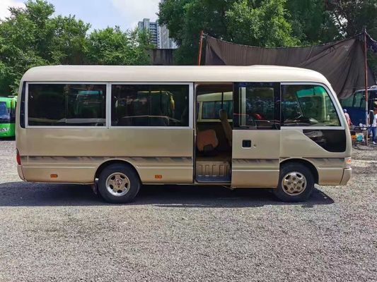 23 Seats Used Coaster Bus Used Mini Bus Toyota Coaster Bus With 3RZ Gasoline Engine 2012 Year Left Hand Steering