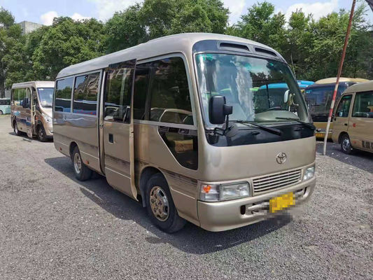 23 Seats Used Coaster Bus Used Mini Bus Toyota Coaster Bus With 3RZ Gasoline Engine 2012 Year Left Hand Steering