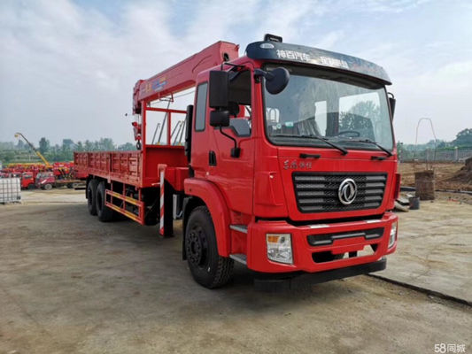 Second Hand High Quality Red Dongfeng 6X4 Crane Truck With Cheap Price