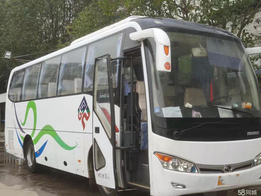 Used Kinglong Bus XMQ6859 35Seats Steel Chassis Used Tour Bus Single Door Rear Engine Euro III