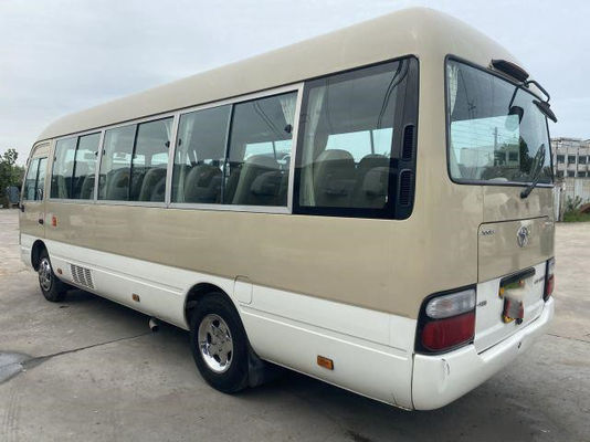 Toyota Used Coaster Bus for Africa Gaosilne 2TR Engine 108KW 23 Seats Left Hand Drive