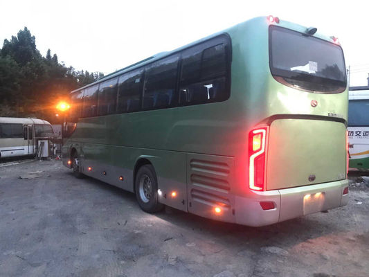 Kinglong Bus Double Doors Used Coach Bus 51 Seats Airbag Chassis XMQ6113 Yuchai Rear Engine