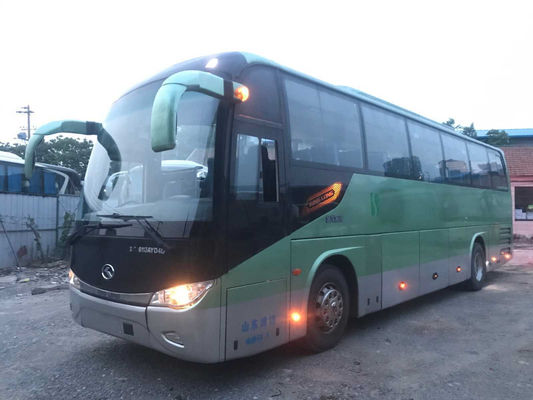 Kinglong Bus Double Doors Used Coach Bus 51 Seats Airbag Chassis XMQ6113 Yuchai Rear Engine