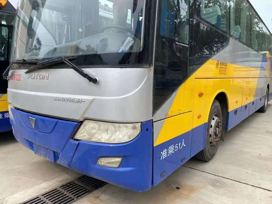 2011 Year 51 Seats Used Foton Bus BJ6120 Used Coach Bus New Seats Diesel Fuel LHD In Good Condition