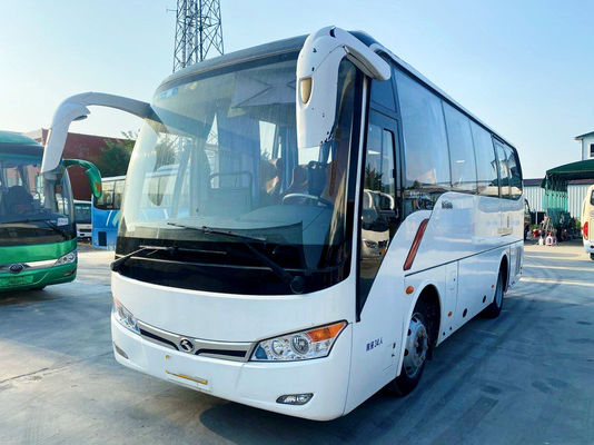 Used Tour Bus Kinglong XMQ6802 Used Bus 34 Seats Yuchai Engine Euro 5 Steel Chassis High Quality