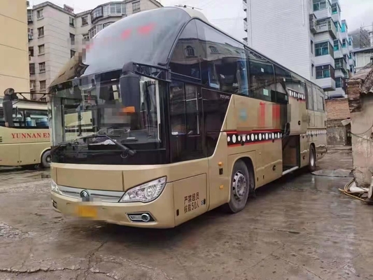 2018 Year Used Bus Yutong Used Trip Bus Zk6122 50 Seat Lhd Support Diesel A/C Golden Color