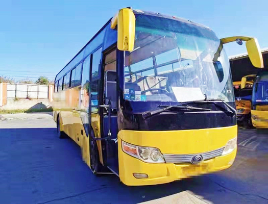 Used Yutong Bus Zk6110 60 Seats Yuchai Rear Engine 2+3 Layout LHD Tour Coach