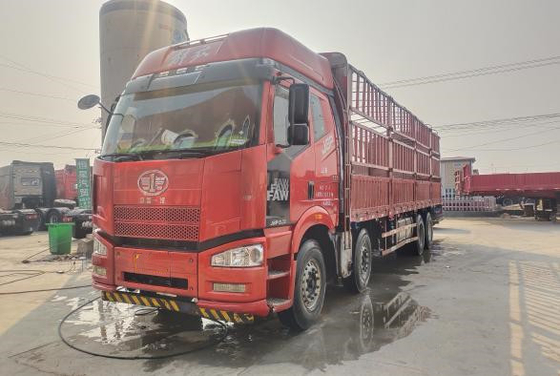 JAC 600Nm Used Dump Truck 350HP Column Plate Cargo Truck