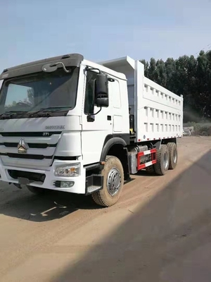 Second Hand Used Dump Truck 375hp Weichai Engine Aluminium Alloy Fuel Tank