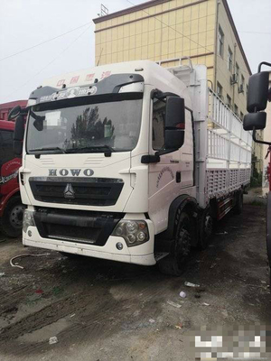 Howo Cargo Used Dump Truck 6*2 Warehouse Grid Type 420hp LHD