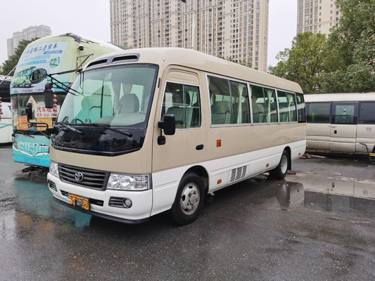 30 Seaters Used Coaster Bus 2TR Second Hand Gasoline Toyota Bus