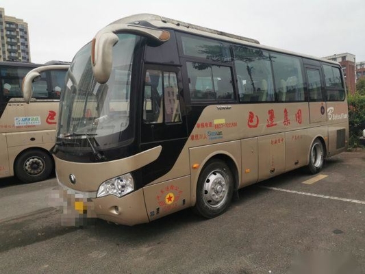 147kw Tourism Yutong Used Coaster Bus 35 Seats Left Hand Drive Passenger Buses