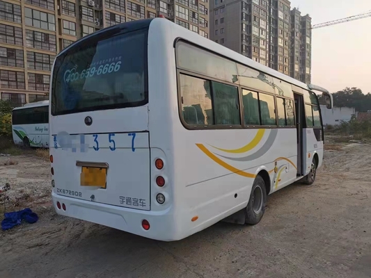 Left Hand Drive Used Luxury Yutong City Buses Fuel Diesel 30 Seats Front Engine