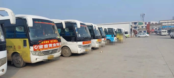 Left Hand Drive Used Luxury Yutong City Buses Fuel Diesel 30 Seats Front Engine