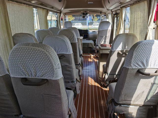 Toyota Coaster Used Bus With Full Equipment 20 Seats Used Mini Bus In 2012 Year Sliding Window Gasoline Munual Bus