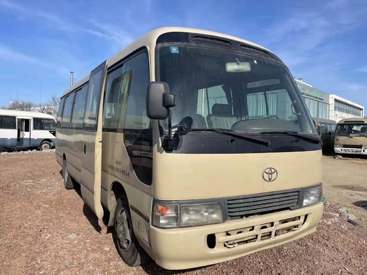 Japan Toyota Coaster Bus Gasoline Mini Bus Use For West Africa 23-30seats