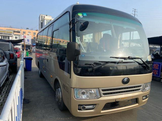 Second Hand Yutong ZK6728 Buses Used Golden Color Yuchai Engine Buses 28 Passengers  Coach Bus In 2019 Year
